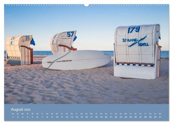 Produktbild: Gr&ouml;mitz - Ein Jahr Urlaub (hochwertiger Premium Wandkalender 2026 DIN A2 quer), Kunstdruck in Hochglanz