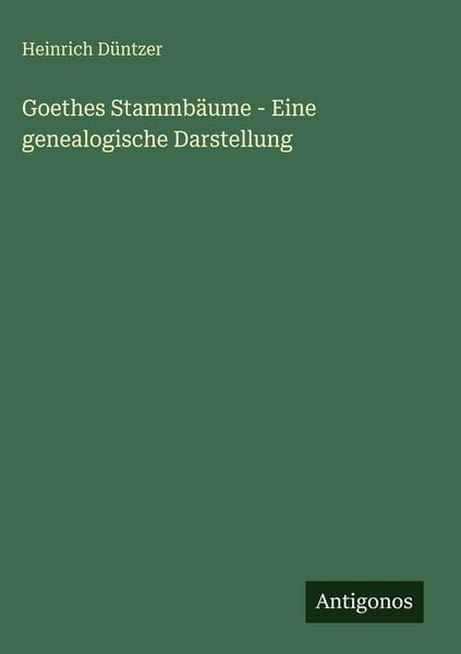 Produktbild: Goethes Stammb&auml;ume - Eine genealogische Darstellung