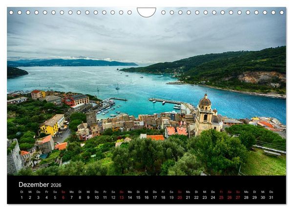 Produktbild: Bella Italia &ndash; Impressionen aus der Toskana und Ligurien (Wandkalender 2026 DIN A4 quer), CALVENDO Monatskalender