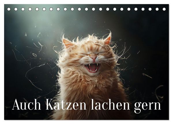 Produktbild: Auch Katzen lachen gern (Tischkalender 2026 DIN A5 quer), CALVENDO Monatskalender