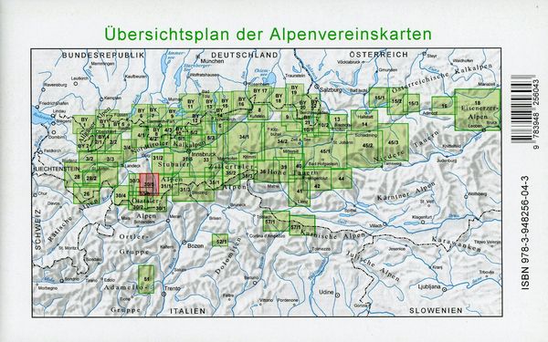 Produktbild: &Ouml;tztaler Alpen, Geigenkamm 1:25 000