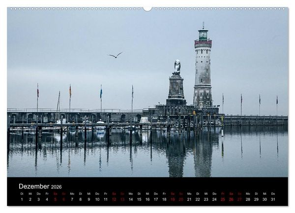 Produktbild: Traumhaftes Lindau im Bodensee (Wandkalender 2026 DIN A2 quer), CALVENDO Monatskalender