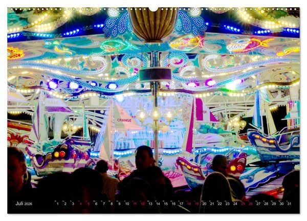 Produktbild: Rheinkirmes in D&uuml;sseldorf (Wandkalender 2026 DIN A2 quer), CALVENDO Monatskalender