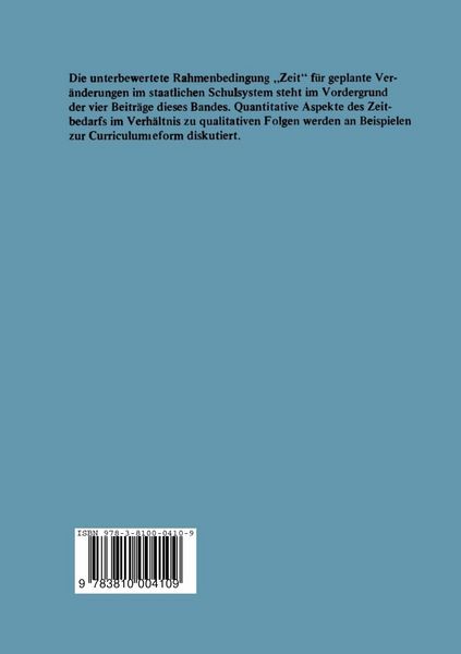 Zeit für Veränderungen