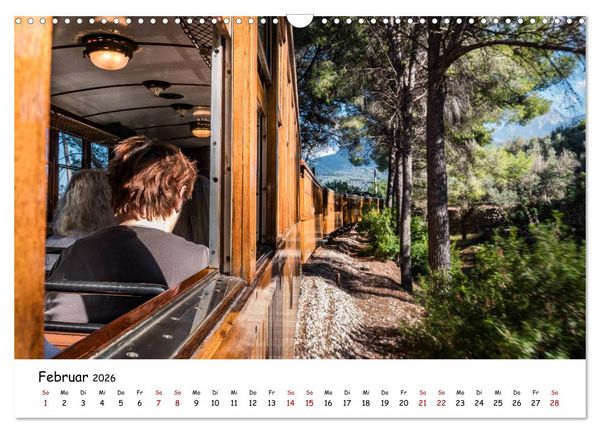 Produktbild: Die Schienen von Soller und Port de Soller (Wandkalender 2026 DIN A3 quer), CALVENDO Monatskalender