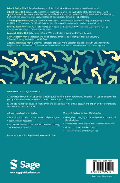 Produktbild: The SAGE Handbook of Decision Making, Assessment and Risk in Social Work