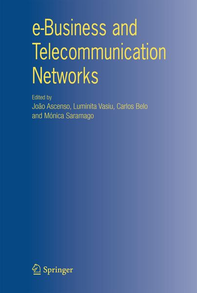 Produktbild: E-Business and Telecommunication Networks