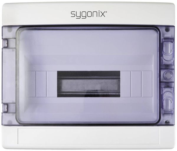 Produktbild: Sygonix SY-5491854 Kleinverteiler Oberfl&auml;chenmontage Anzahl Teilungen = 12 Anzahl Reihen = 1 Inhalt 1 St.