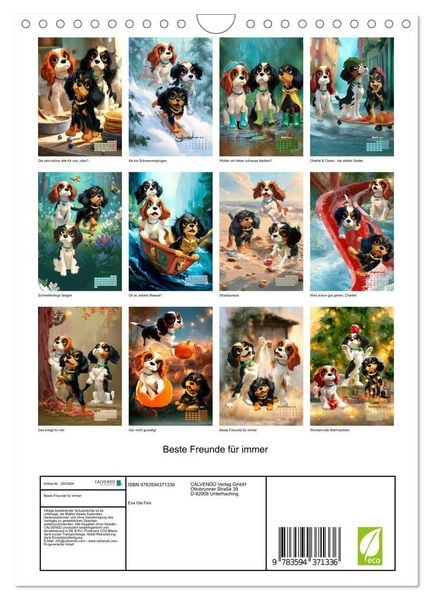 Produktbild: Beste Freunde f&uuml;r immer (Wandkalender 2027 DIN A4 hoch), CALVENDO Monatskalender