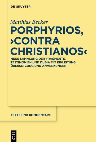 Produktbild: Porphyrios, "Contra Christianos"
