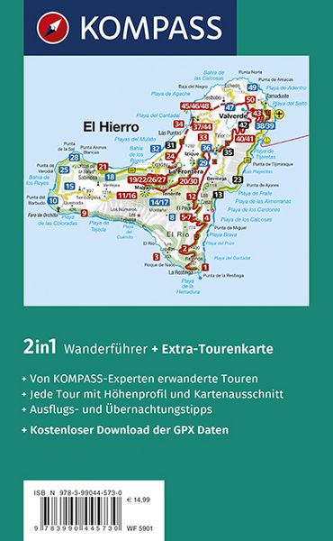 Produktbild: KOMPASS Wanderf&uuml;hrer El Hierro, 50 Touren
