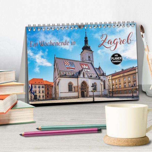 Produktbild: Ein Wochenende in Zagreb (Tischkalender 2026 DIN A5 quer), CALVENDO Monatskalender