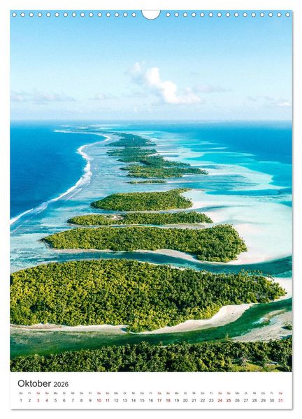 Produktbild: Tropisches Paradies Luftaufnahmen (Wandkalender 2026 DIN A3 hoch), CALVENDO Monatskalender