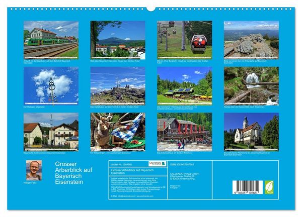 Produktbild: Grosser Arberblick auf Bayerisch Eisenstein (hochwertiger Premium Wandkalender 2026 DIN A2 quer), Kunstdruck in Hochglanz