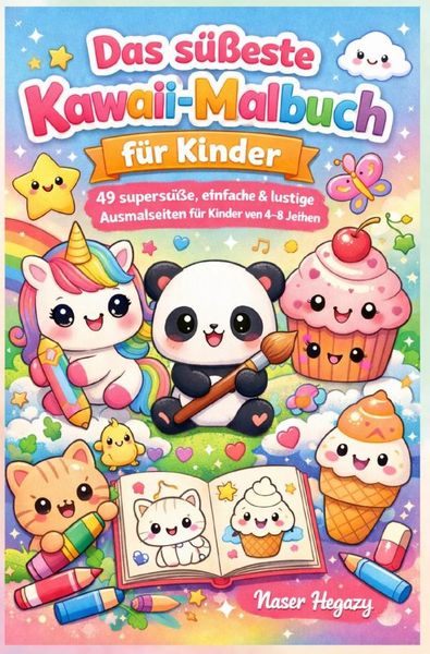 Produktbild: Das s&uuml;&szlig;este Kawaii-Malbuch f&uuml;r Kinder