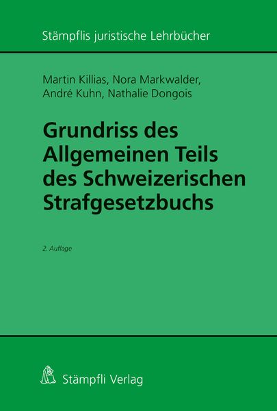 Produktbild: Grundriss des Allgemeinen Teils des Schweizerischen Strafgesetzbuchs