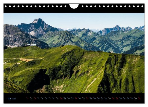 Produktbild: Region Oberstdorf - Kleinwalsertal und Nebelhorn (Wandkalender 2026 DIN A4 quer), CALVENDO Monatskalender