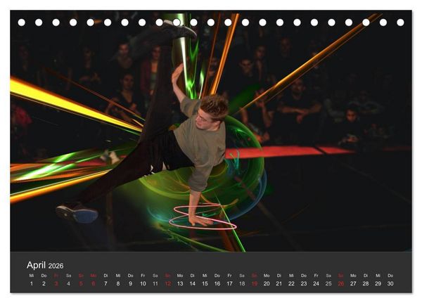 Produktbild: Break Dance B-boys & B-girls (Tischkalender 2026 DIN A5 quer), CALVENDO Monatskalender