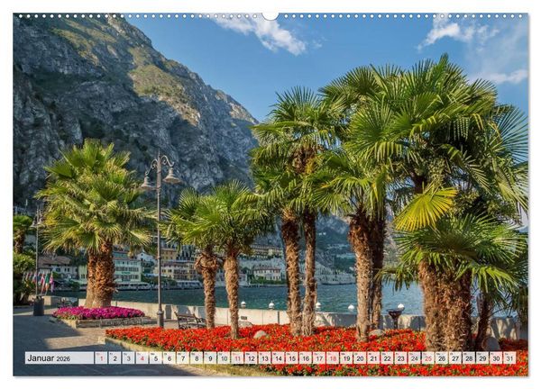 Produktbild: GARDASEE Idyllisches Limone sul Garda (hochwertiger Premium Wandkalender 2026 DIN A2 quer), Kunstdruck in Hochglanz