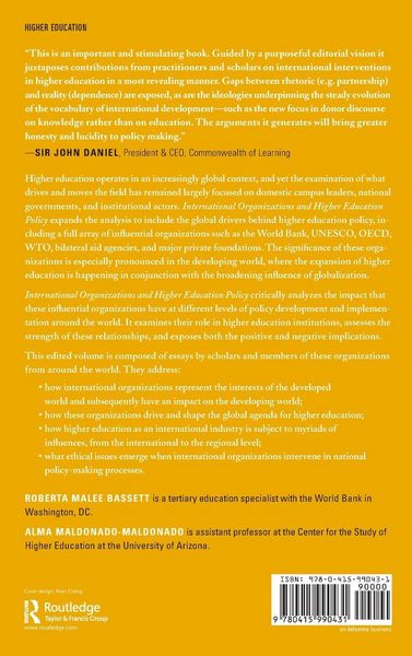 Produktbild: International Organizations and Higher Education Policy