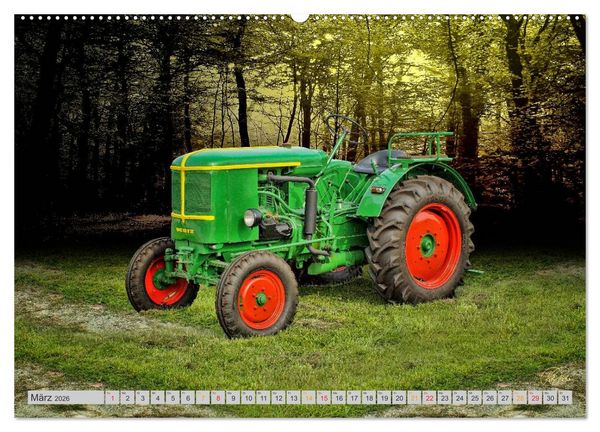 Produktbild: Geliebte Oldtimer Traktoren (hochwertiger Premium Wandkalender 2026 DIN A2 quer), Kunstdruck in Hochglanz