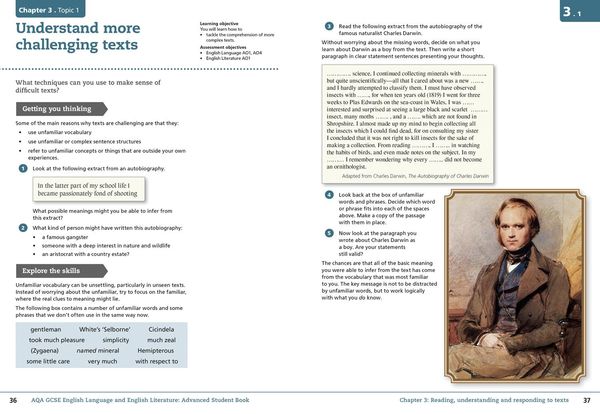 Produktbild: AQA GCSE ENGLISH ADVANCED SB