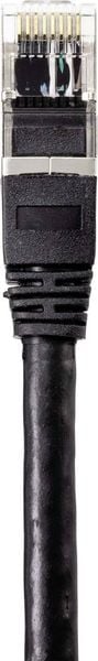Produktbild: Renkforce RF-4538206 RJ45 Patchkabel CAT 6a S/FTP 75.00 m Schwarz f&uuml;r Au&szlig;enbereich geeignet 1 St.