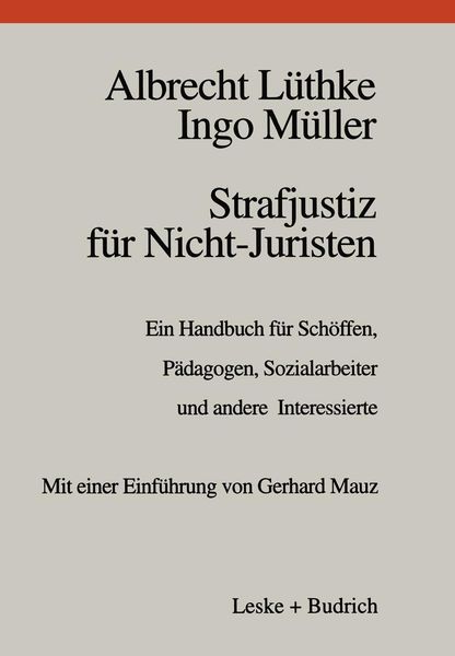 Produktbild: Strafjustiz f&uuml;r Nicht-Juristen
