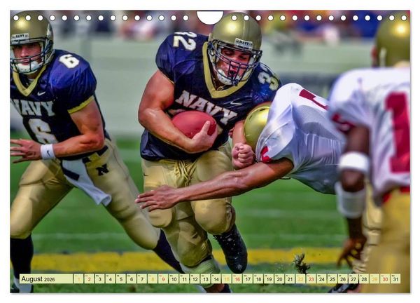 Produktbild: American Football - Taktik und Athletik (Wandkalender 2026 DIN A4 quer), CALVENDO Monatskalender