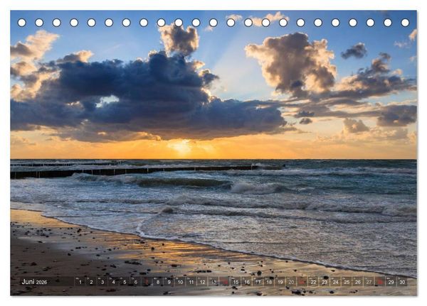 Produktbild: Stimmungsvolle Ostseek&uuml;ste 2026 (Tischkalender 2026 DIN A5 quer), CALVENDO Monatskalender