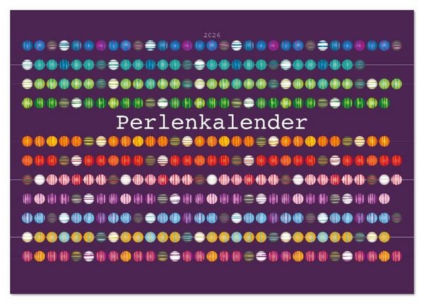 Produktbild: Perlenkalender (Tischkalender 2026 DIN A5 quer), CALVENDO Monatskalender