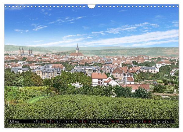 Produktbild: Sachsen-Anhalt - Orte zur Kaiserzeit in Farbe - Fotos restauriert und koloriert (Wandkalender 2026 DIN A3 quer), CALVENDO Monatskalender