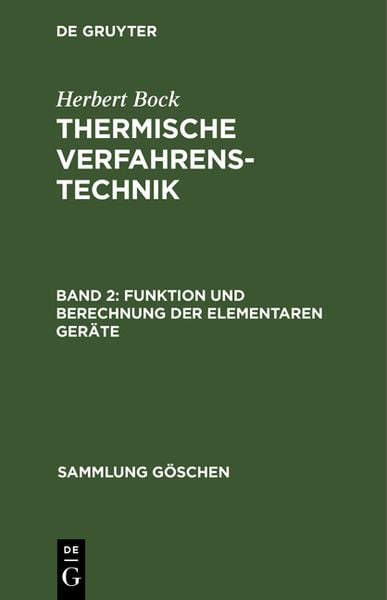 Produktbild: Funktion und Berechnung der elementaren Ger&auml;te