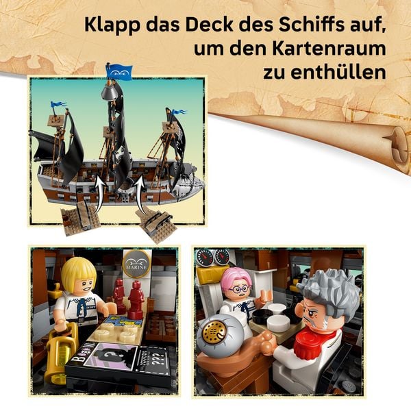 Produktbild: LEGO ONE PIECE 75646 Garps Marineschlachtschiff, Spielzeug ab 9 Jahren