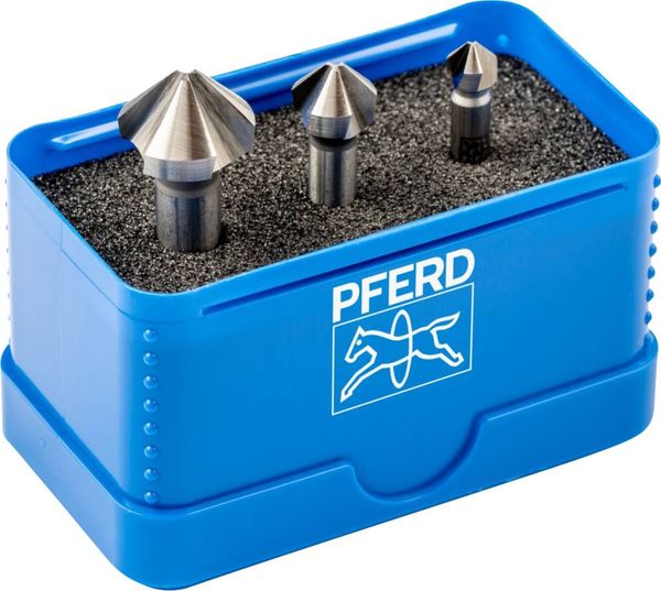 PFERD TOOLS SET KES HSS DIN 335 C90° 3 25202152 Kegelsenker-Set HSS 1St.