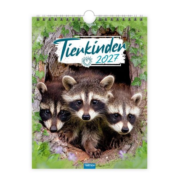 Produktbild: TR&Ouml;TSCH - Notizkalender zum H&auml;ngen Tierkinder 2027