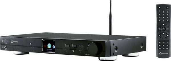Produktbild: Renkforce RF-DAB-IR1700 Radio-Adapter DAB+, UKW, Internet WLAN, LAN, Bluetooth&reg;, DLNA, Internetradio DLNA-f&auml;hig Schwarz