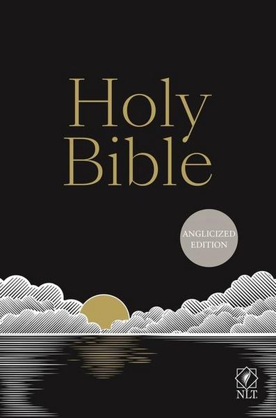 Produktbild: NLT Holy Bible, Black Hardback, Gold and Silver Foiled Sunset Illustration, British Text, NLT New Living Translation, Hardback, Standard Size