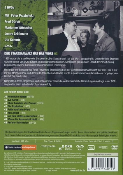 Produktbild: Der Staatsanwalt hat das Wort - Box 3: 1975-1976 [4 DVDs]