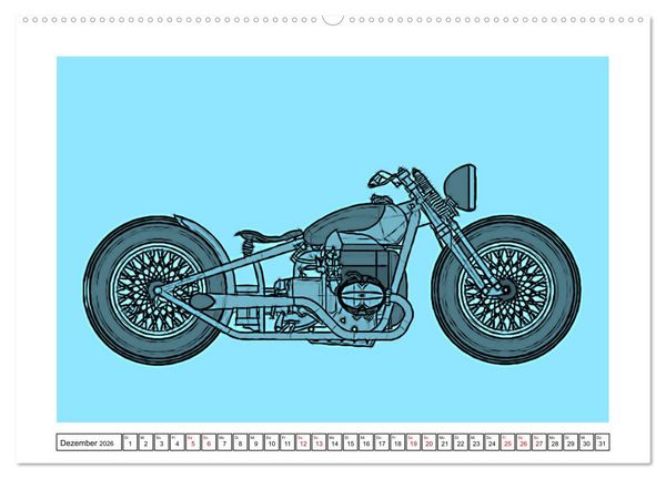 Produktbild: Motor Craft Motorr&auml;der (Wandkalender 2026 DIN A2 quer), CALVENDO Monatskalender