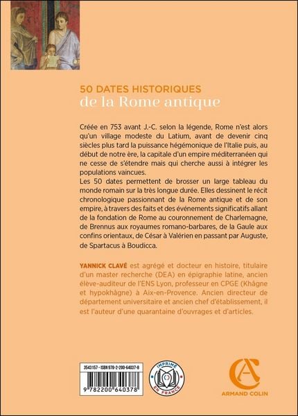 Produktbild: 50 dates historiques de la Rome antique