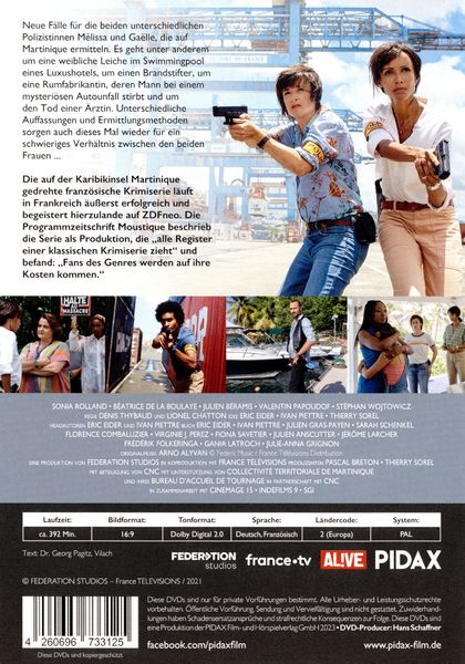 Produktbild: Deadly Tropics, Staffel 2 (Tropiques criminels) / Weitere 8 Folgen der erfolgreichen Krimiserie [2 DVDs]