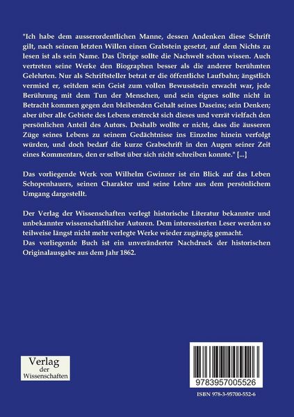 Produktbild: Arthur Schopenhauer aus pers&ouml;nlichem Umgang dargestellt