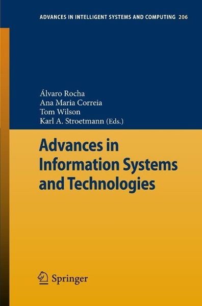 Produktbild: Advances in Information Systems and Technologies