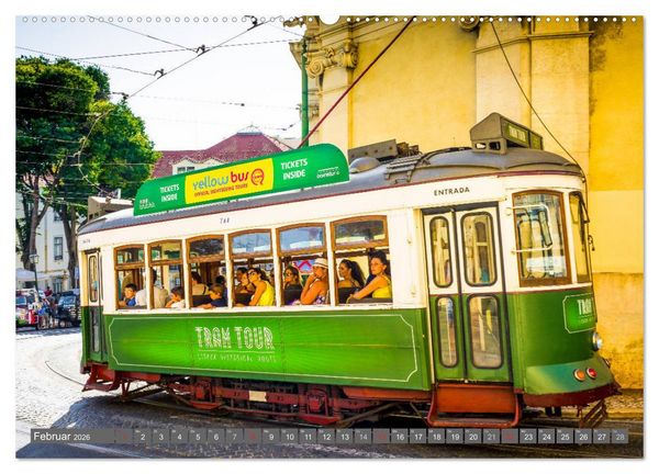 Produktbild: Metropole Lissabon (hochwertiger Premium Wandkalender 2026 DIN A2 quer), Kunstdruck in Hochglanz