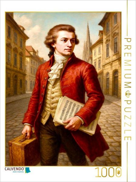 Produktbild: CALVENDO Puzzle Wolfgang Amadeus Mozart | 1000 Teile Lege-Gr&ouml;&szlig;e 64x48cm Foto-Puzzle f&uuml;r gl&uuml;ckliche Stunden