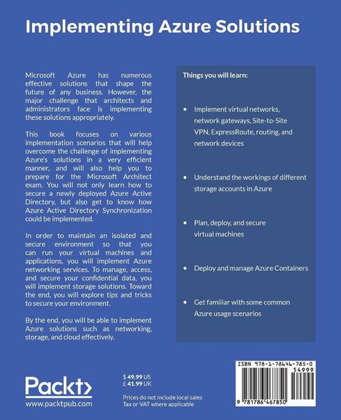 Produktbild: Implementing Azure Solutions