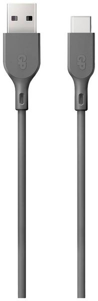 GP Batteries USB-Ladekabel USB 2.0 USB-A Stecker, USB-C® Stecker 1.00m Grau GPCBCC1NGYUSB191