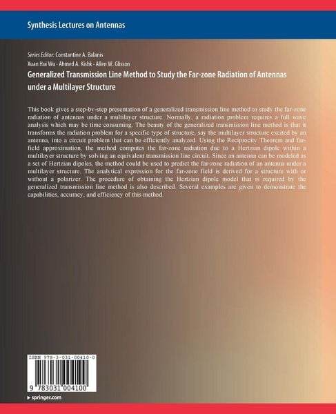Produktbild: Generalized Transmission Line Method to Study the Far-zone Radiation of Antennas Under a Multilayer Structure