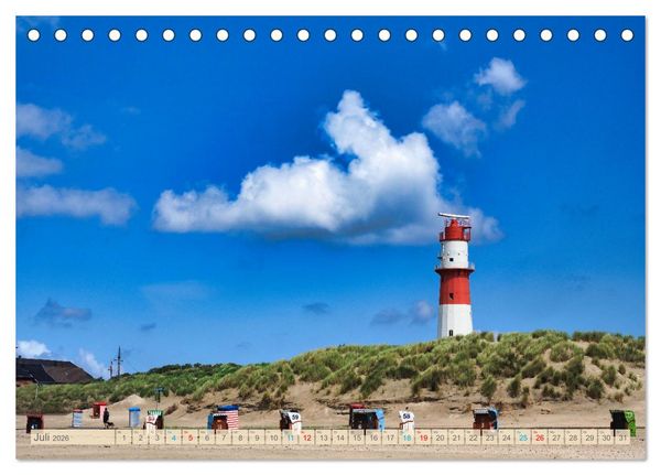 Produktbild: BORKUM Entdeckungen (Tischkalender 2026 DIN A5 quer), CALVENDO Monatskalender